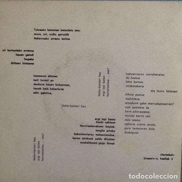 Discos de vinilo: Josepe Irigarai &lrm;&ndash; Irigarai - 7&rdquo; - Foto 2