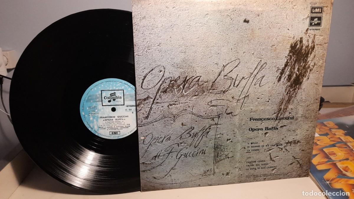 Discos de vinilo: LP FRANCESCO GUCCINI : OPERA BUFFA ( EDICION ITALIA ) - Foto 2