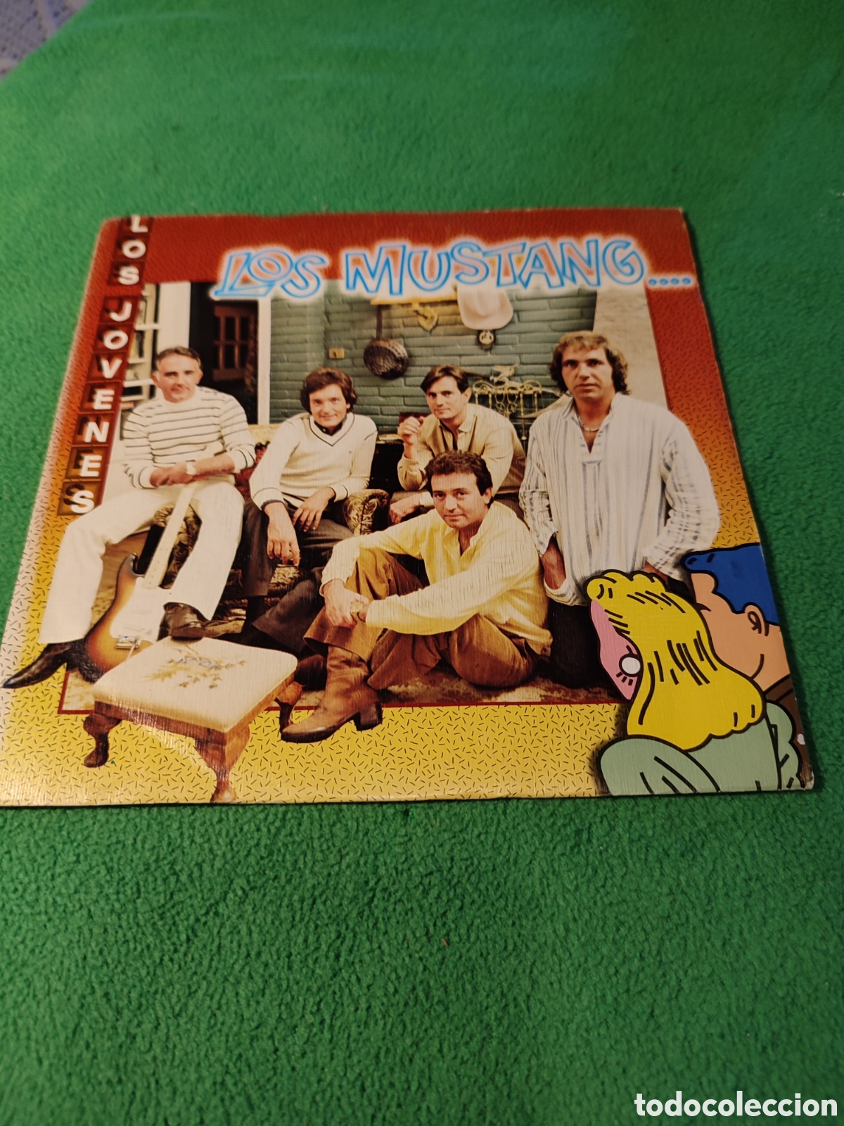 Discos de vinilo: Los Mustang - Los j&oacute;venes Vinilo Single - Foto 1