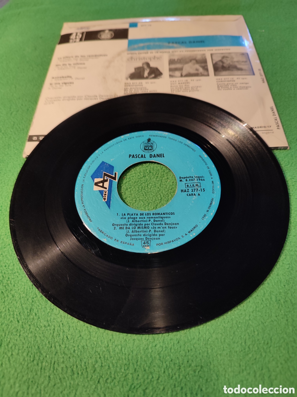 Discos de vinilo: Pascal Danel - La playa de los rom&aacute;nticos+!3 - Foto 2