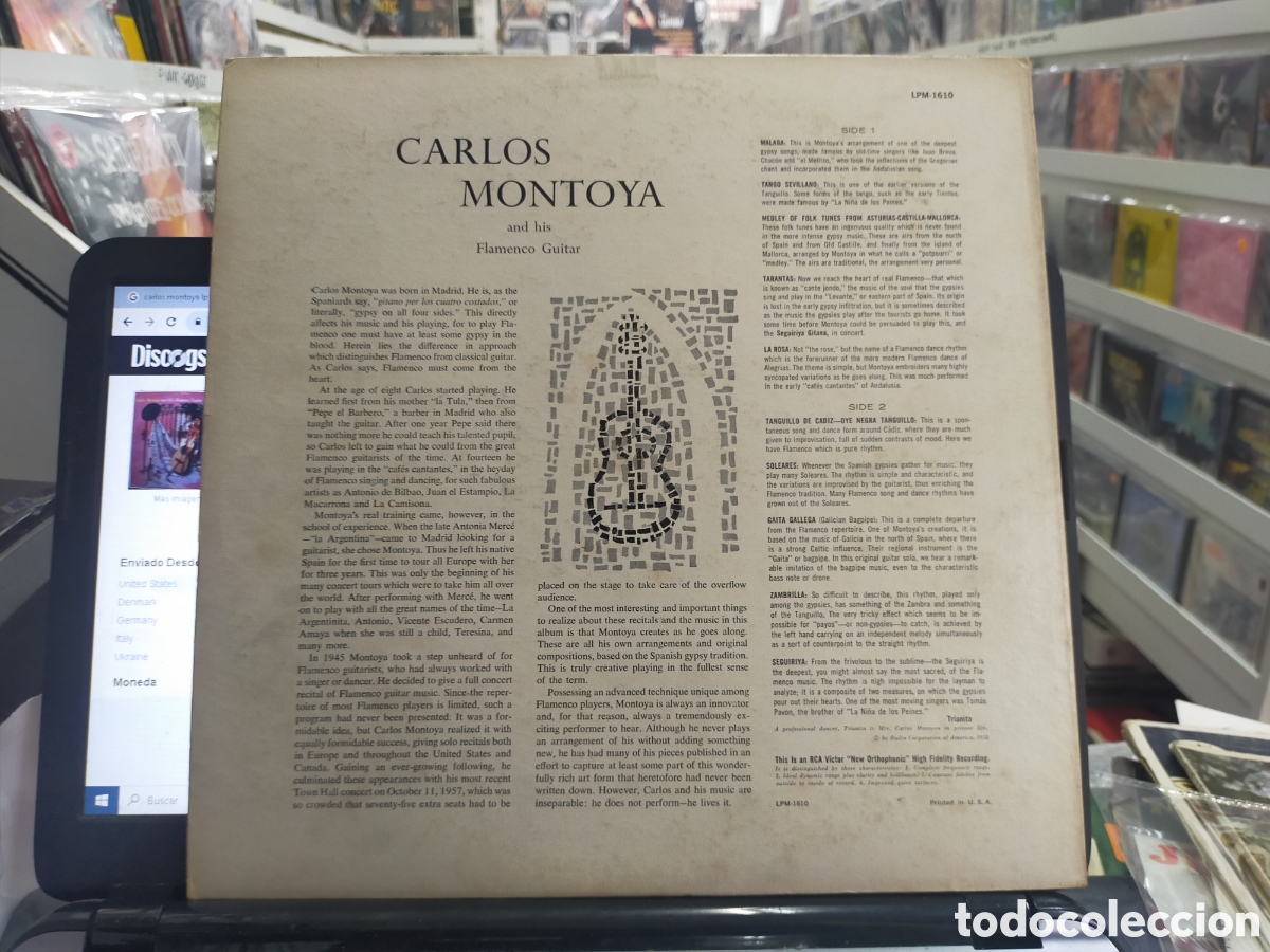 Discos de vinilo: Carlos Montoya LP u.s.a. - Foto 2