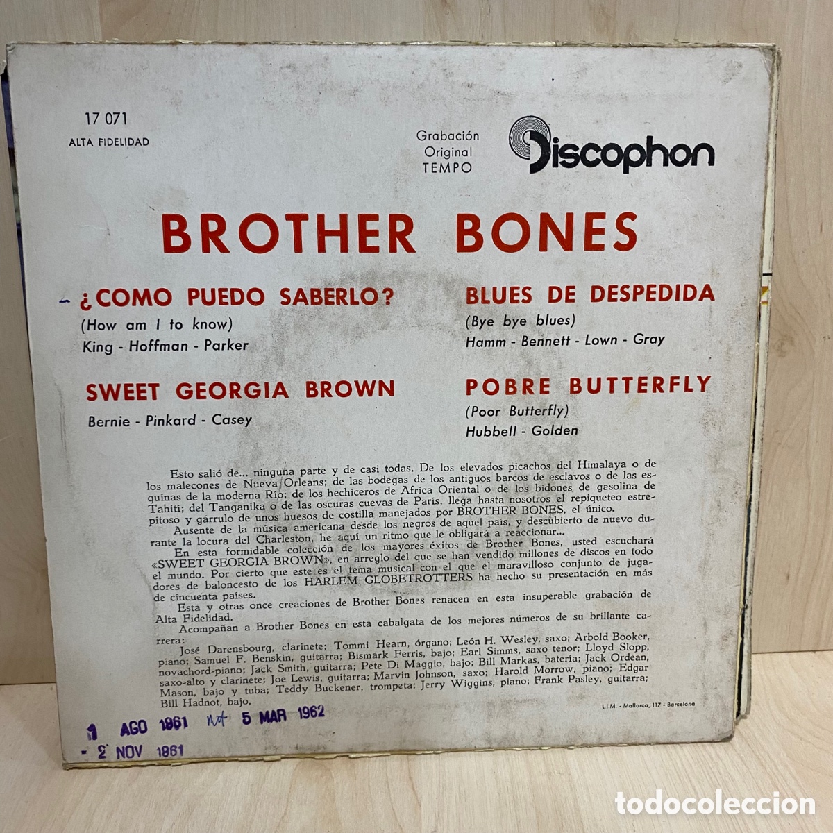 Discos de vinilo: Brother Bones - How I Am To Know (7&rdquo;, EP) - Foto 2