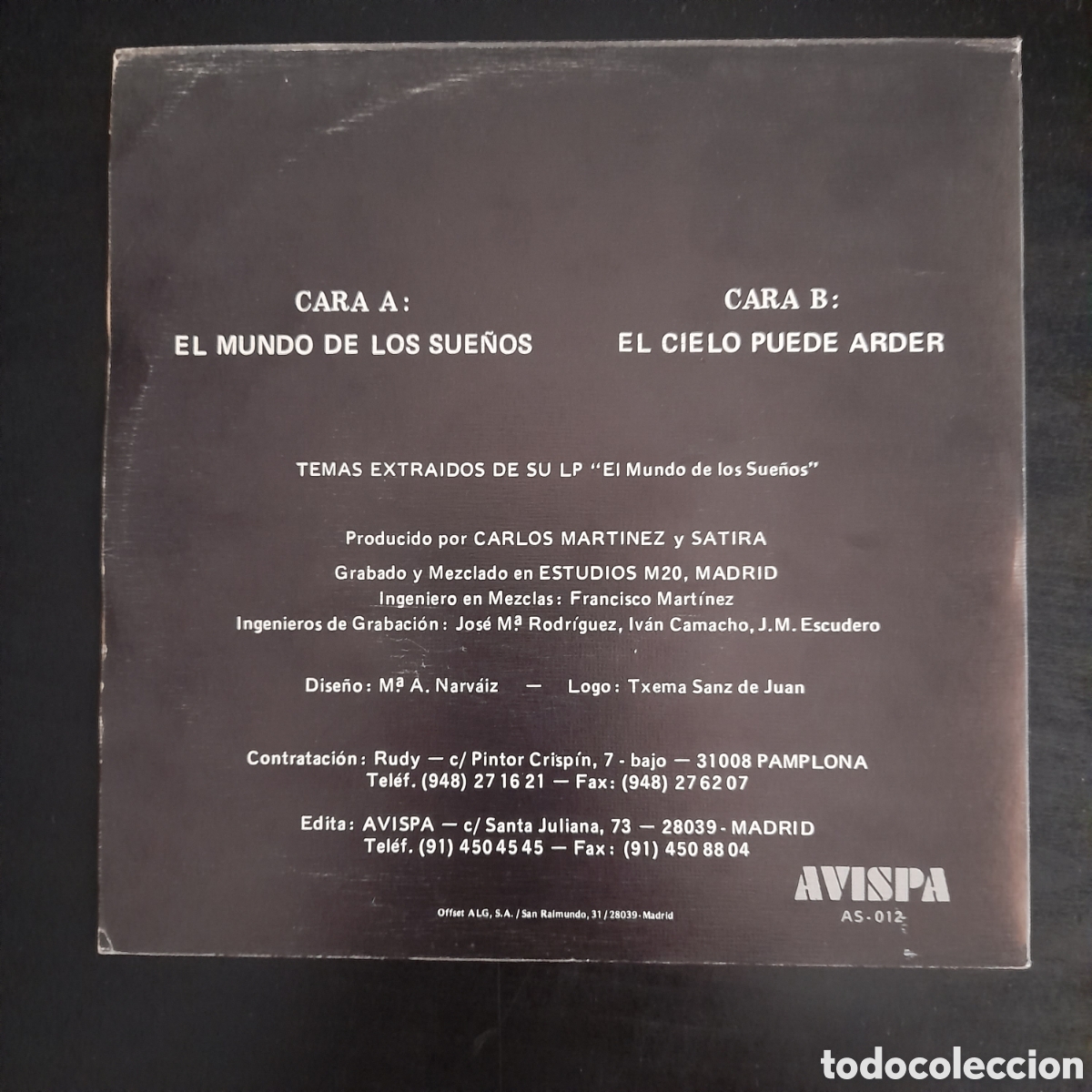 Discos de vinilo: S&aacute;tira &ndash; El Mundo De Los Sue&ntilde;os. Vinilo, 7&rdquo;, Single 1991 - Foto 2