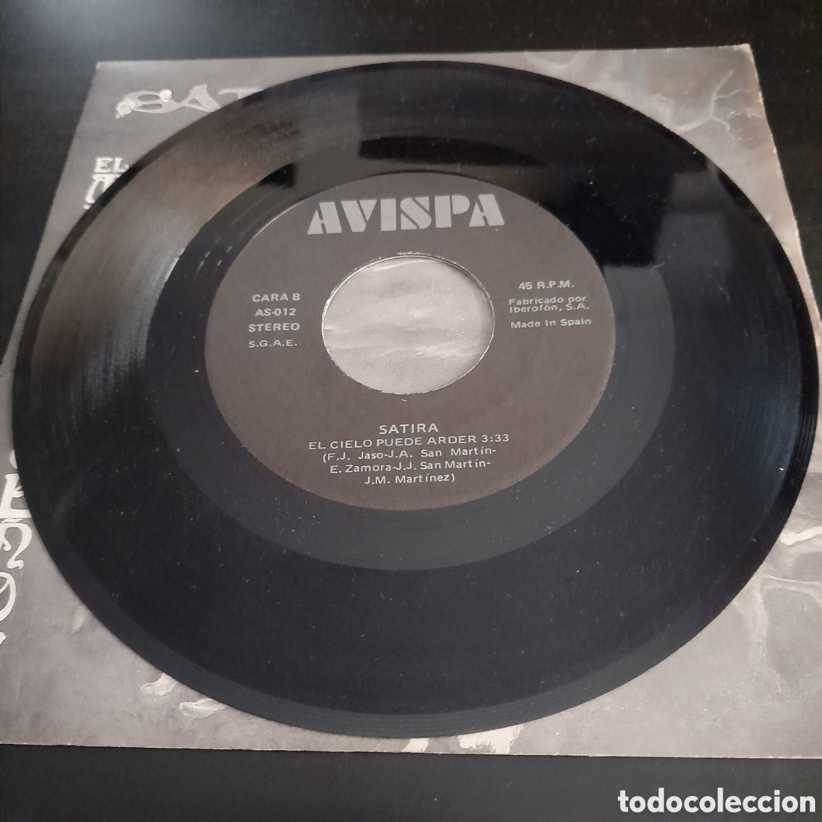 Discos de vinilo: S&aacute;tira &ndash; El Mundo De Los Sue&ntilde;os. Vinilo, 7&rdquo;, Single 1991 - Foto 4