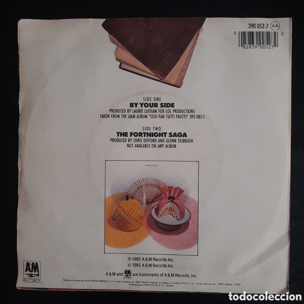 Discos de vinilo: Squeeze &ndash; By Your Side. Vinilo, 7&rdquo;, Single 1985 Espa&ntilde;a - Foto 2