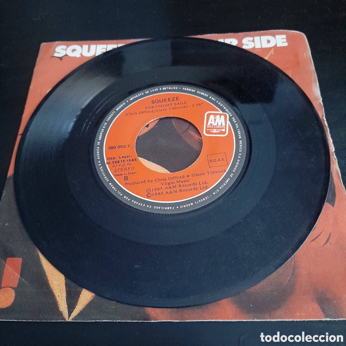 Discos de vinilo: Squeeze &ndash; By Your Side. Vinilo, 7&rdquo;, Single 1985 Espa&ntilde;a - Foto 4