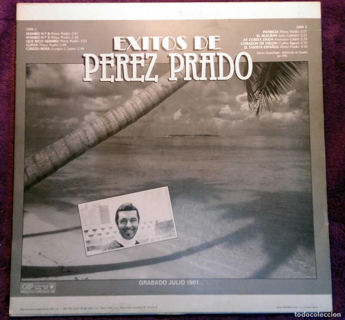 Discos de vinilo: Vinilo LP P&eacute;rez Prado - &Eacute;xitos de P&eacute;rez Prado, Epic, 1981 - Foto 2