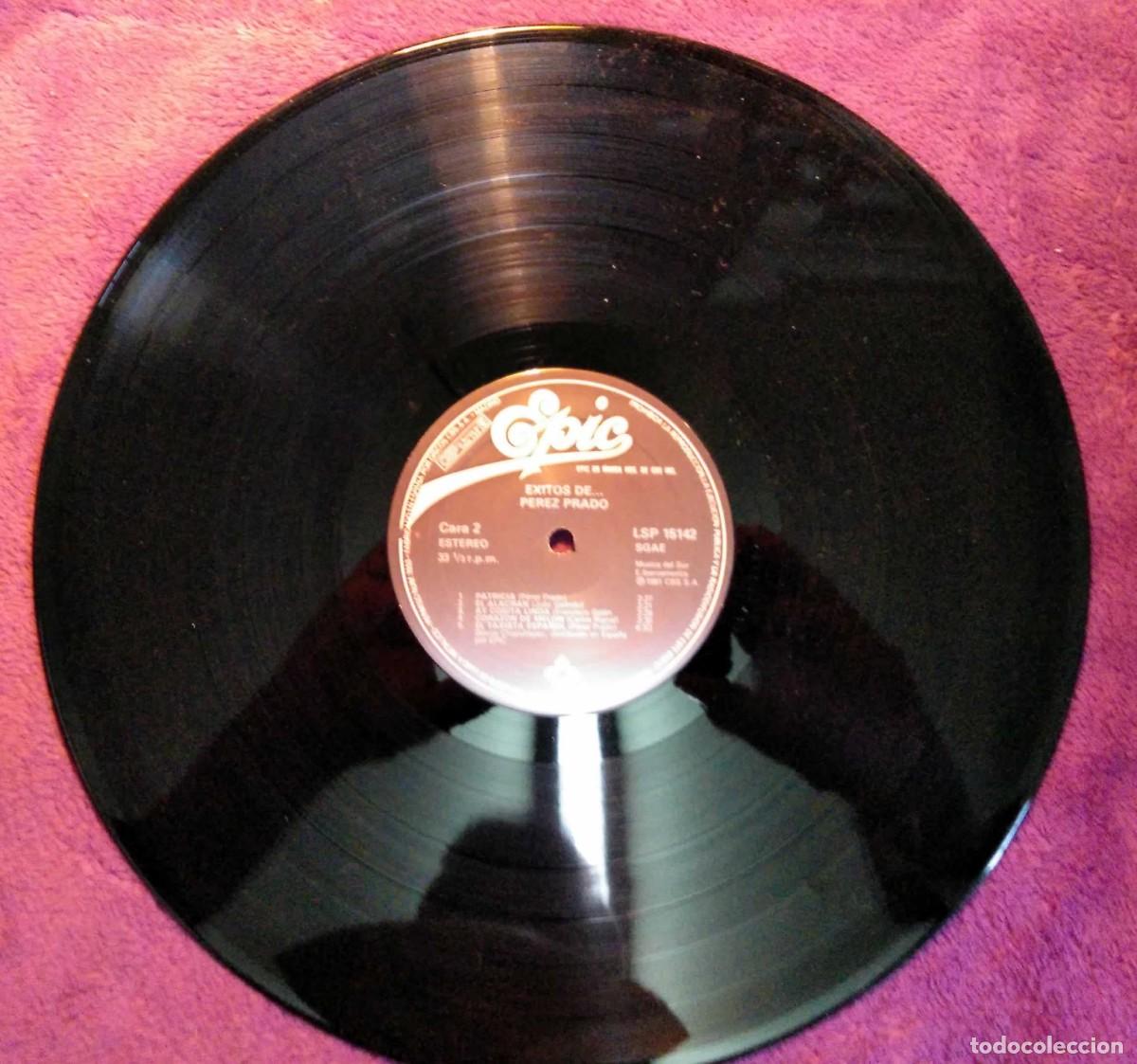 Discos de vinilo: Vinilo LP P&eacute;rez Prado - &Eacute;xitos de P&eacute;rez Prado, Epic, 1981 - Foto 4
