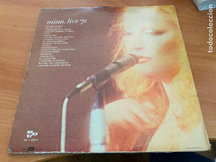 Discos de vinilo: MINA LIVE 78 2 x LP (B-40) - Foto 4