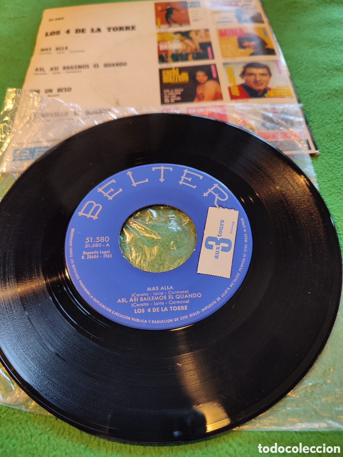Discos de vinilo: Los 4 de la Torre - M&aacute;s all&aacute; + 3 - Foto 2