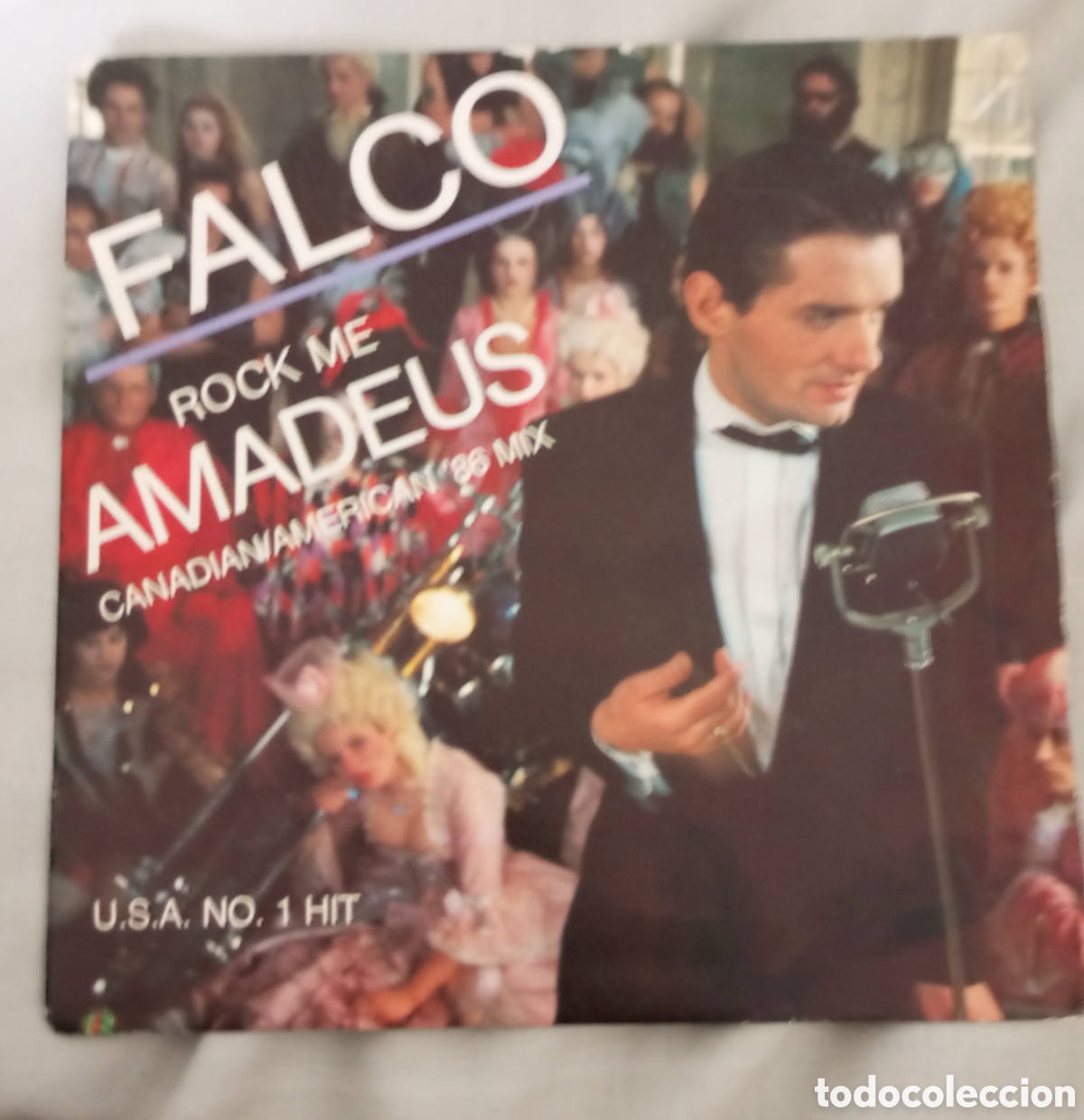 Discos de vinilo: Single falco rock me amadeus muy buen estado