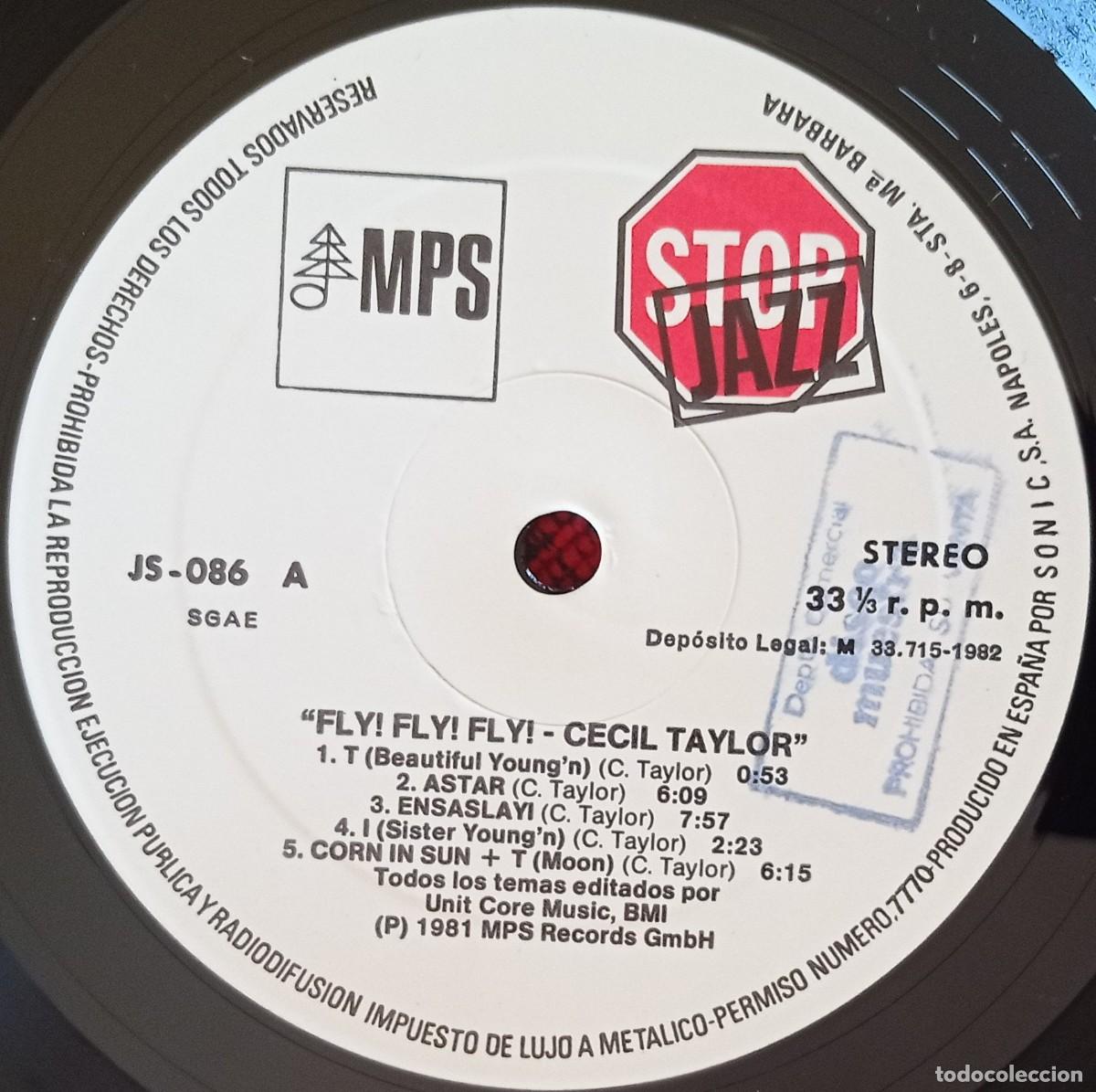 Discos de vinilo: CECIL TAYLOR ** Fly! Fly! Fly! Fly! Fly! ** VINILO LP 1982 - Foto 3