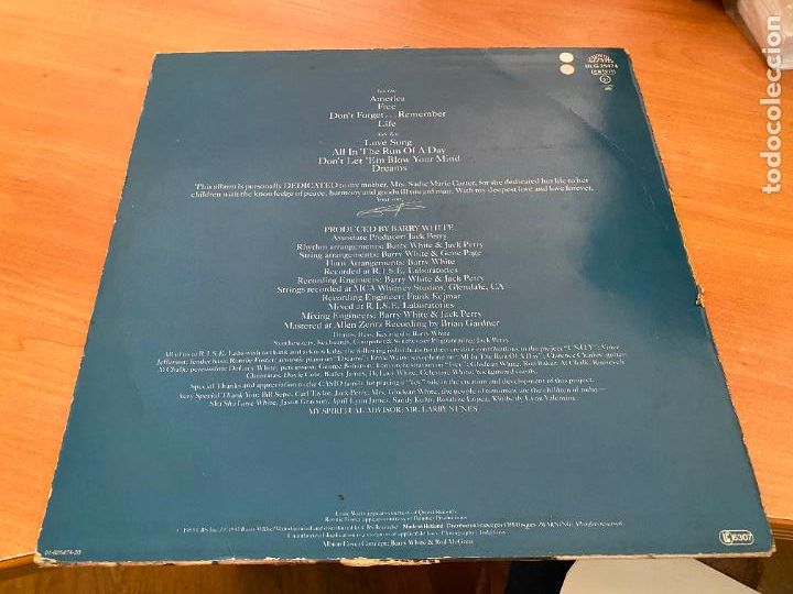Discos de vinilo: BARRY WHITE (DEDICATED) LP 1983 (B-40) - Foto 3