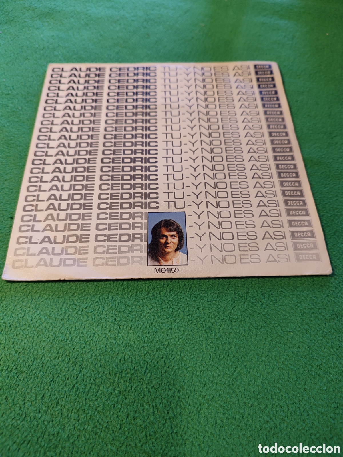 Discos de vinilo: Claude Cedric - T&uacute; Vinilo Single - Foto 1