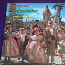 Discos de vinilo: BANDA PRIMITIVA DE LIRIA - MARCHAS Y PASODOBLES - LP EMI 1971 - FOLK TRADICIONAL VALENCIA, POCO USO