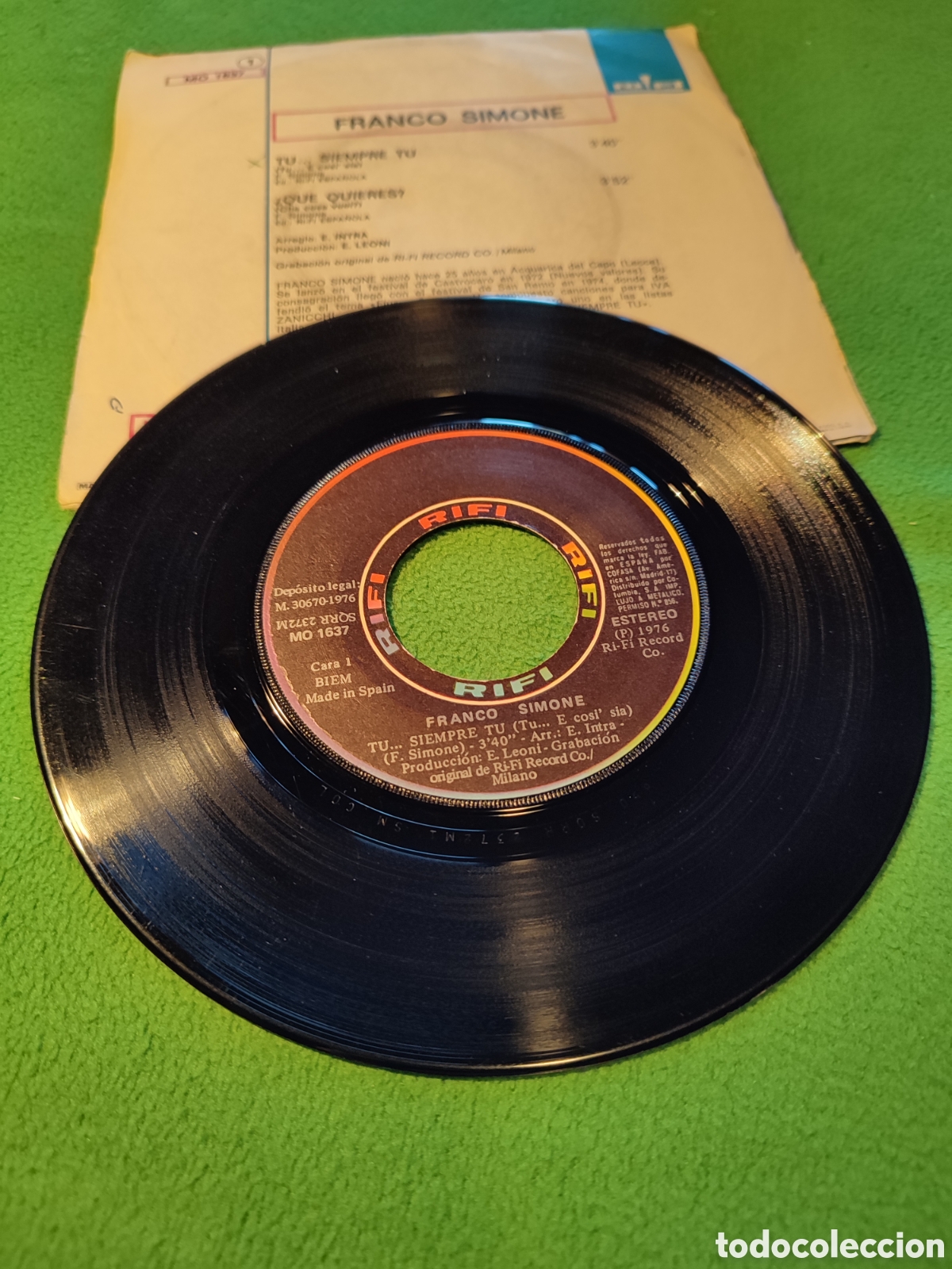 Discos de vinilo: Franco Simone - Tu ... siempre tu - Foto 2
