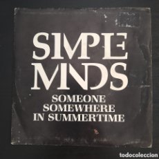 Discos de vinilo: SIMPLE MINDS – SOMEONE SOMEWHERE (IN SUMMERTIME). VINILO, 7”, 45 RPM SINGLE PROMO STEREO 1987 ESPAÑA