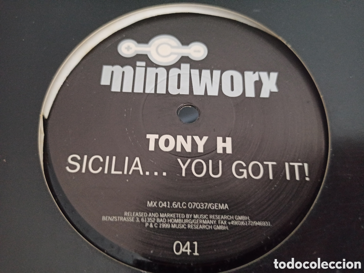 Discos de vinilo: Tony H &lrm;&ndash; Sicilia ... You Got It! - Foto 1