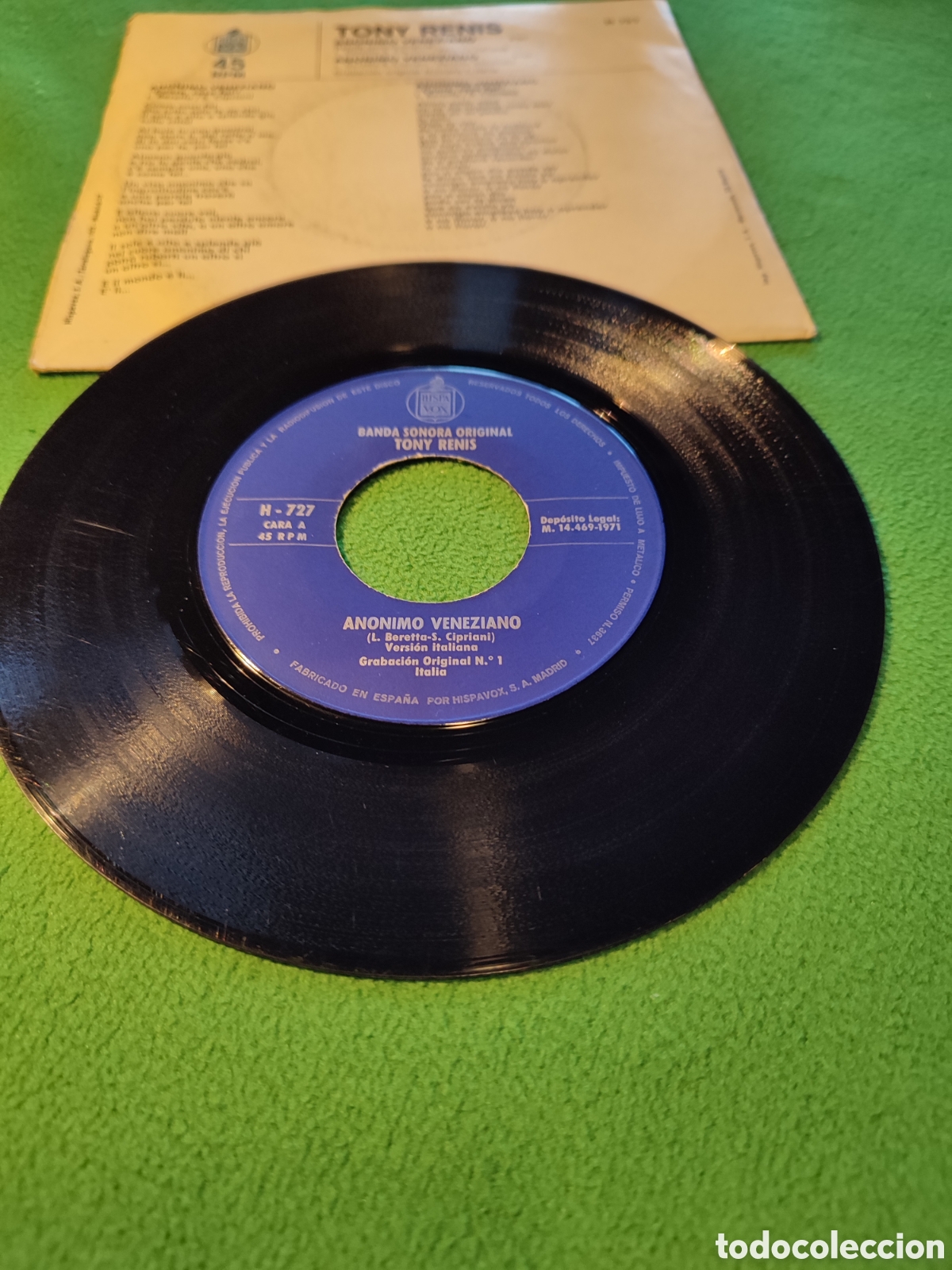 Discos de vinilo: Tony Renis - An&oacute;nimo veneziano - Foto 2