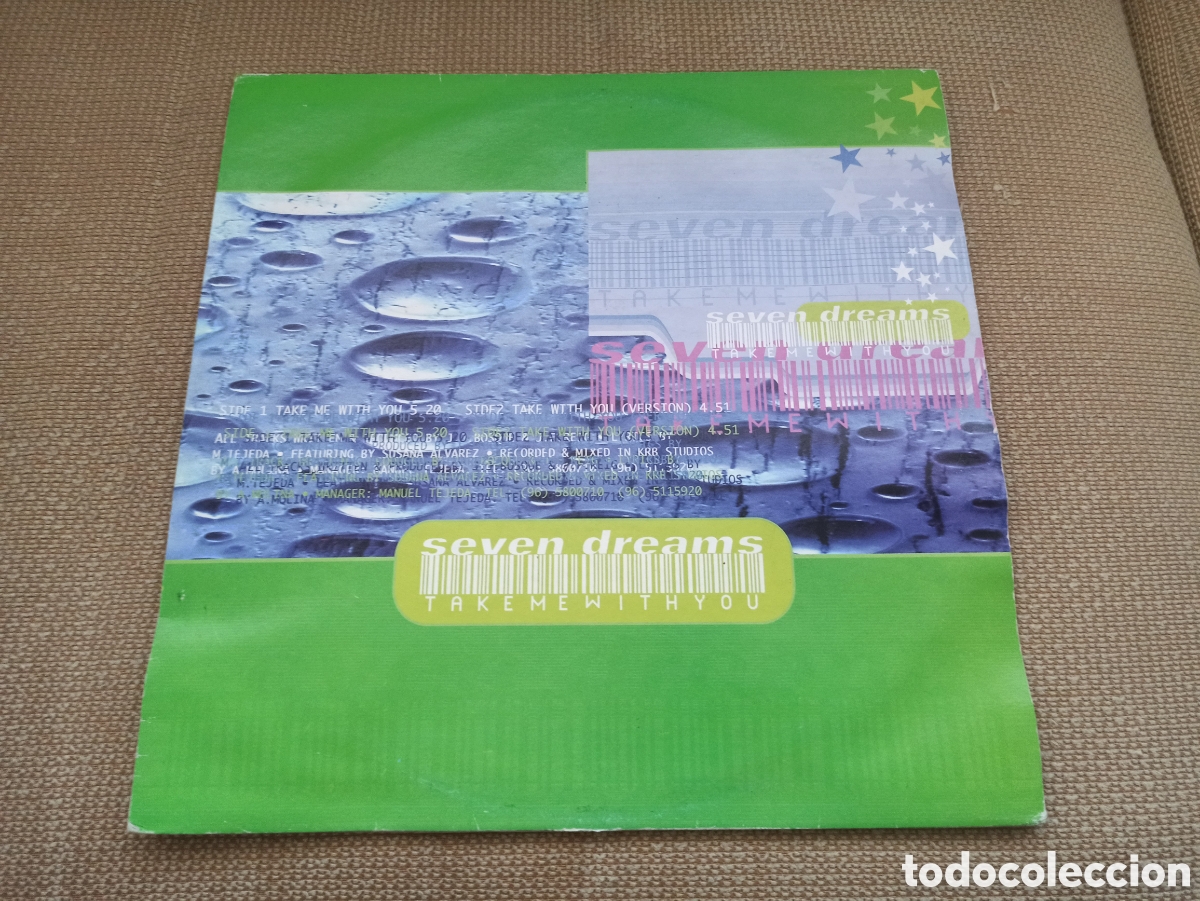 Discos de vinilo: Seven Dreams - Take Me With You (12&rdquo;) - Foto 1