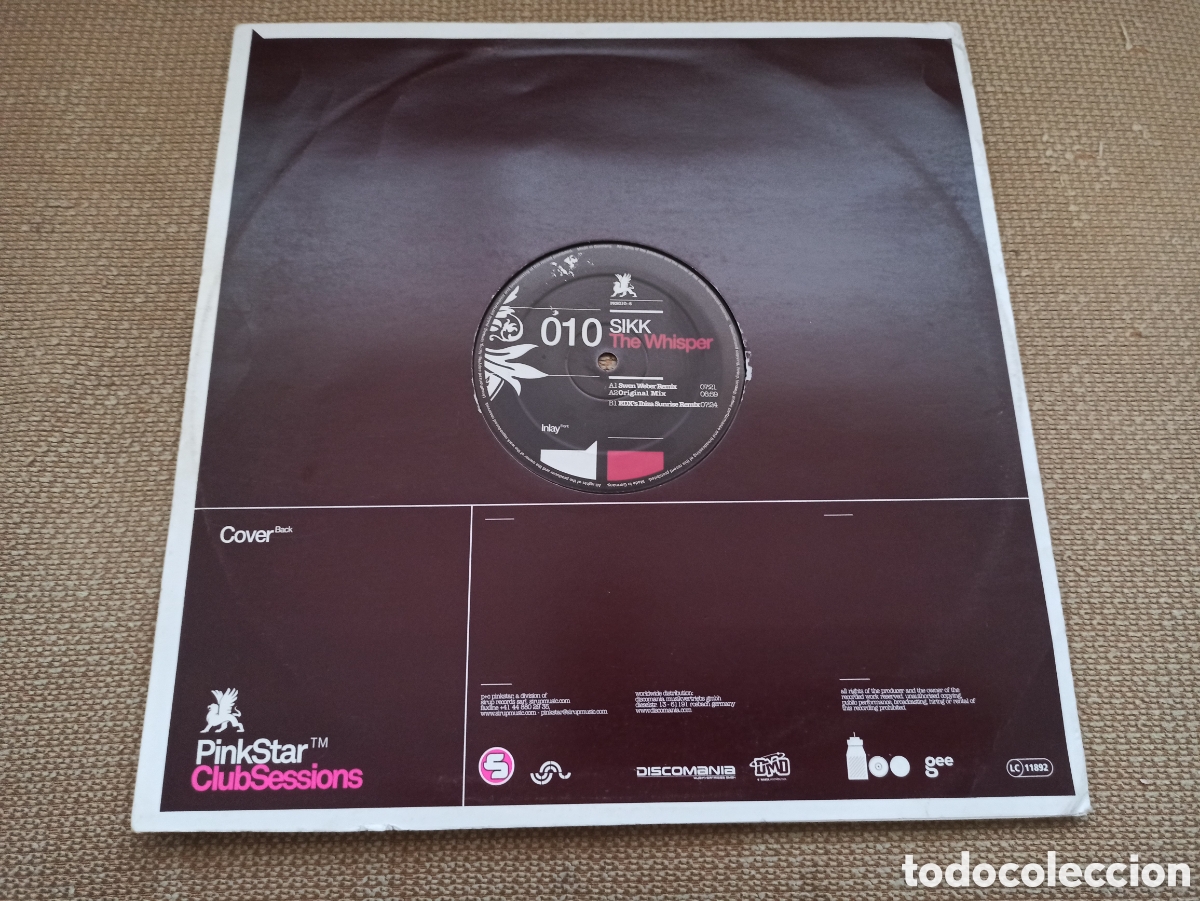 Discos de vinilo: Sikk - The Whisper (12&rdquo;, Maxi) - Foto 2