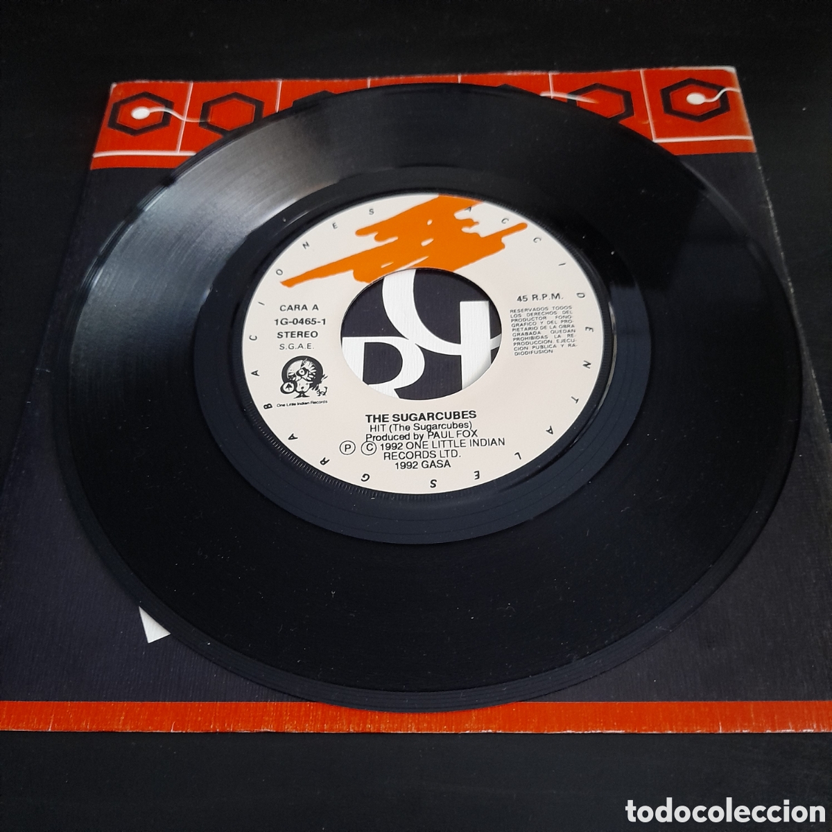 Discos de vinilo: The Sugarcubes &ndash; Hit. Vinilo, 7&rdquo;, Single. 1992. Espa&ntilde;a - Foto 3