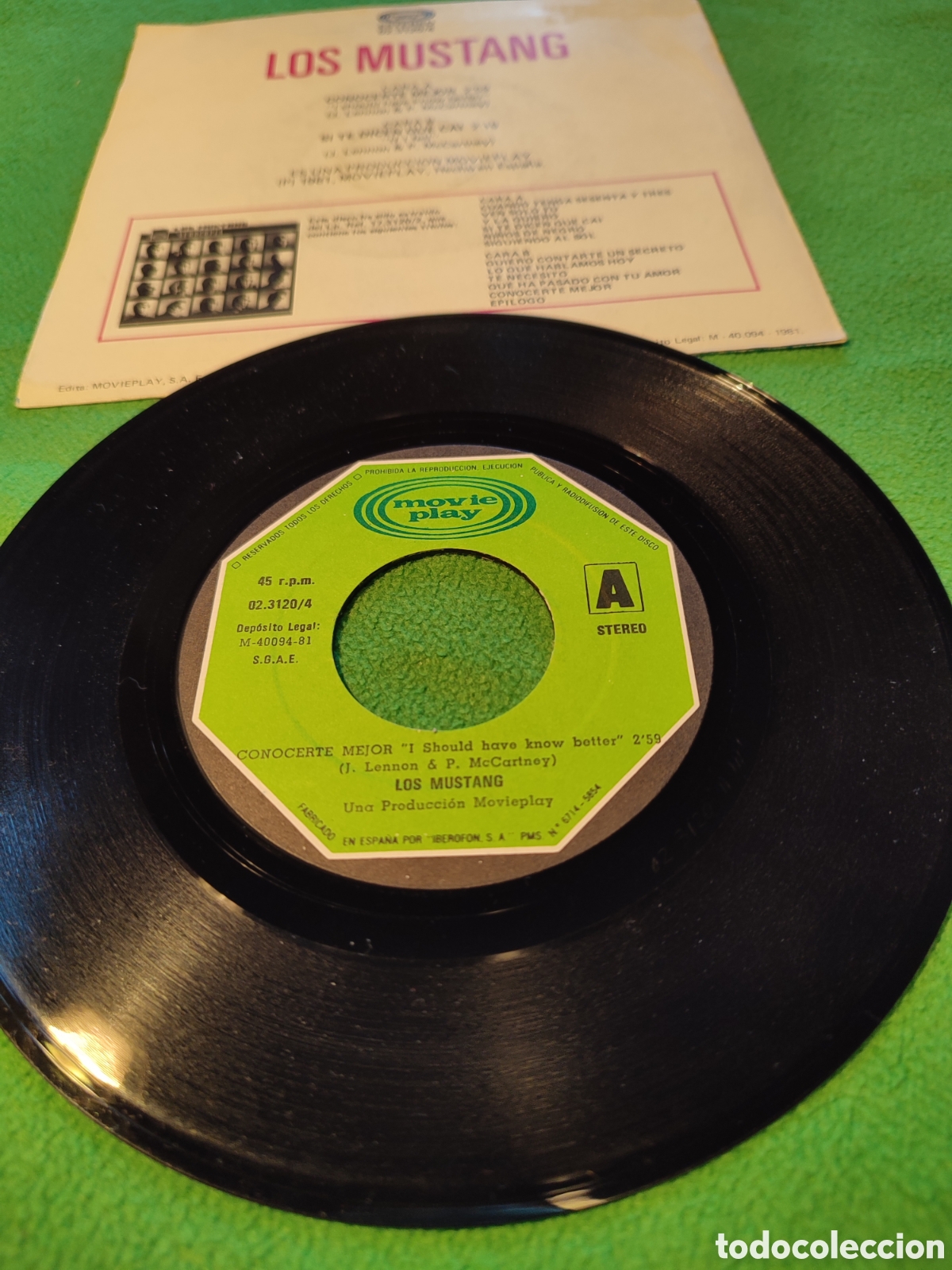 Discos de vinilo: Los Mustang - Conocerte mejor - Foto 2