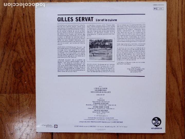Discos de vinilo: Gilles Servat - lor et le cuivre - Foto 2