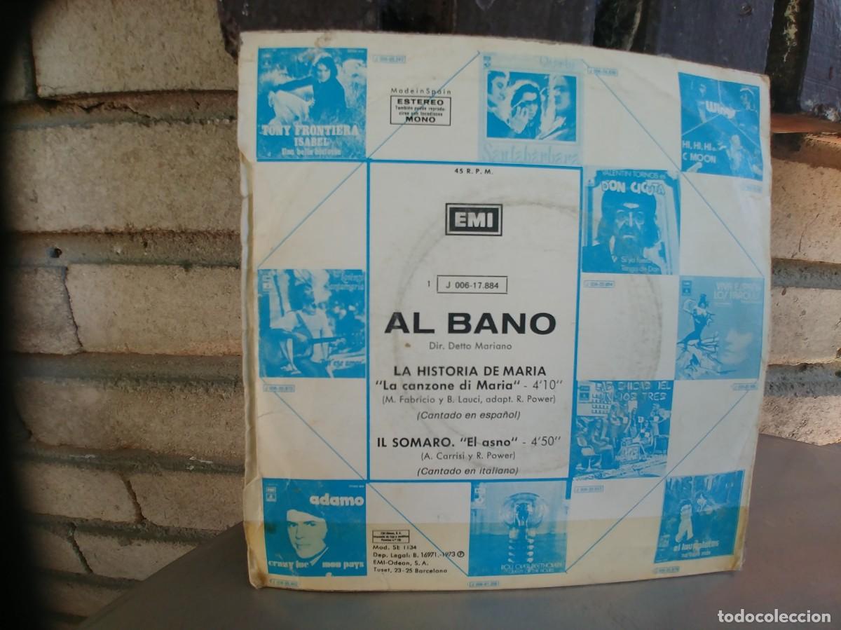 Discos de vinilo: AL BANO-SINGLE LA HISTORIA DE MARIA - Foto 2