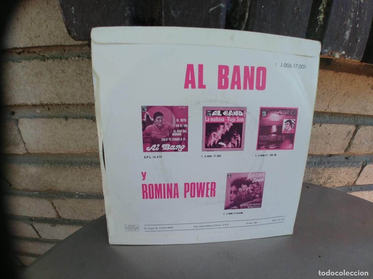 Discos de vinilo: AL BANO-SINGLE LA MA&Ntilde;ANA - Foto 2