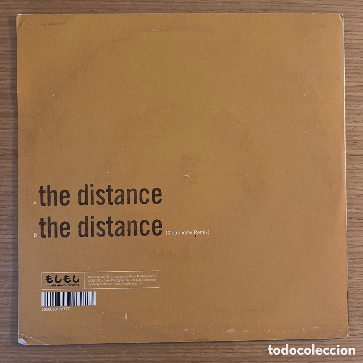 Discos de vinilo: dntel - The Distance Metronomy rmx - single - Foto 2