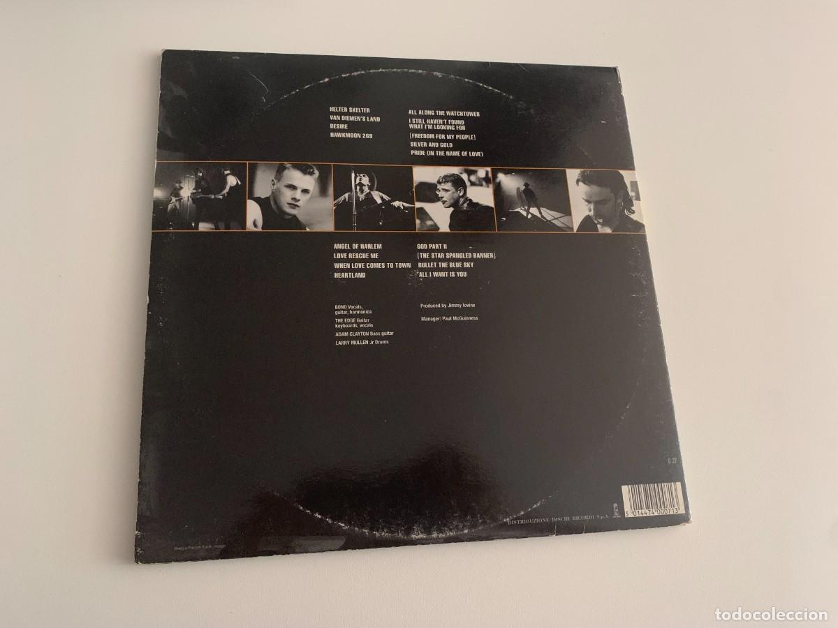 Discos de vinilo: U2 RATTLE AND HUM DOUBLE VINYL LP INNER - Foto 4