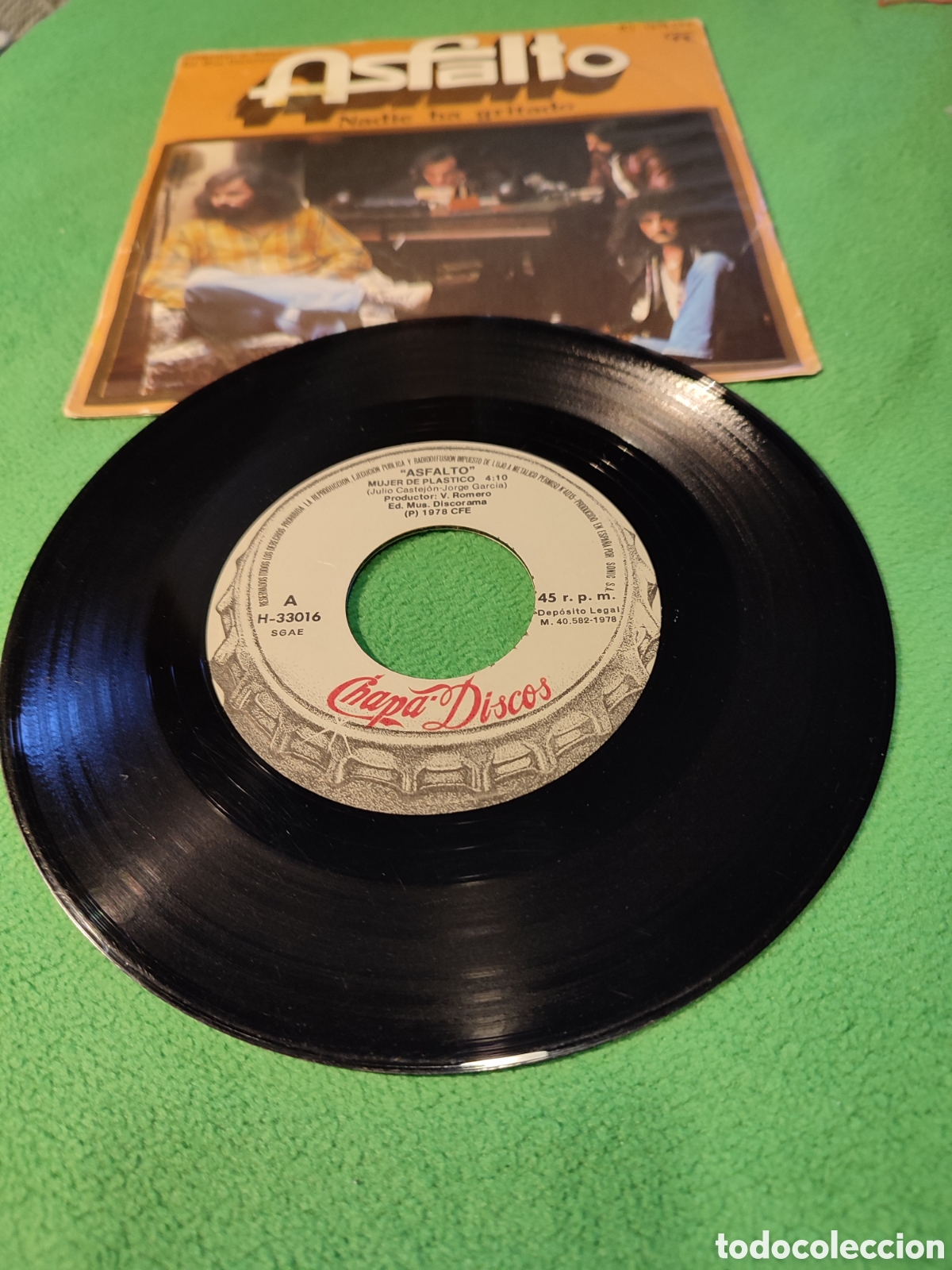 Discos de vinilo: Asfalto - Mujer de pl&aacute;stico Vinilo Single - Foto 2
