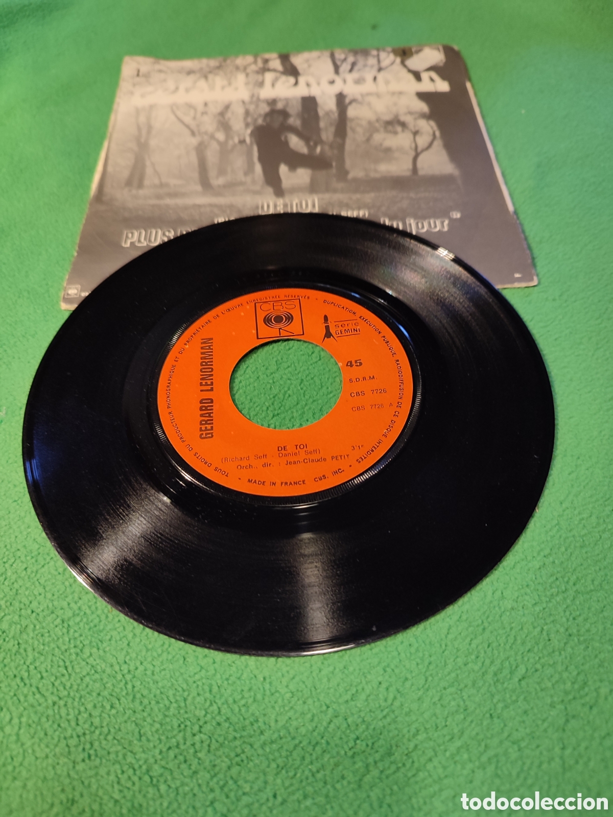 Discos de vinilo: Gerard Lenorman - De toi - Foto 2