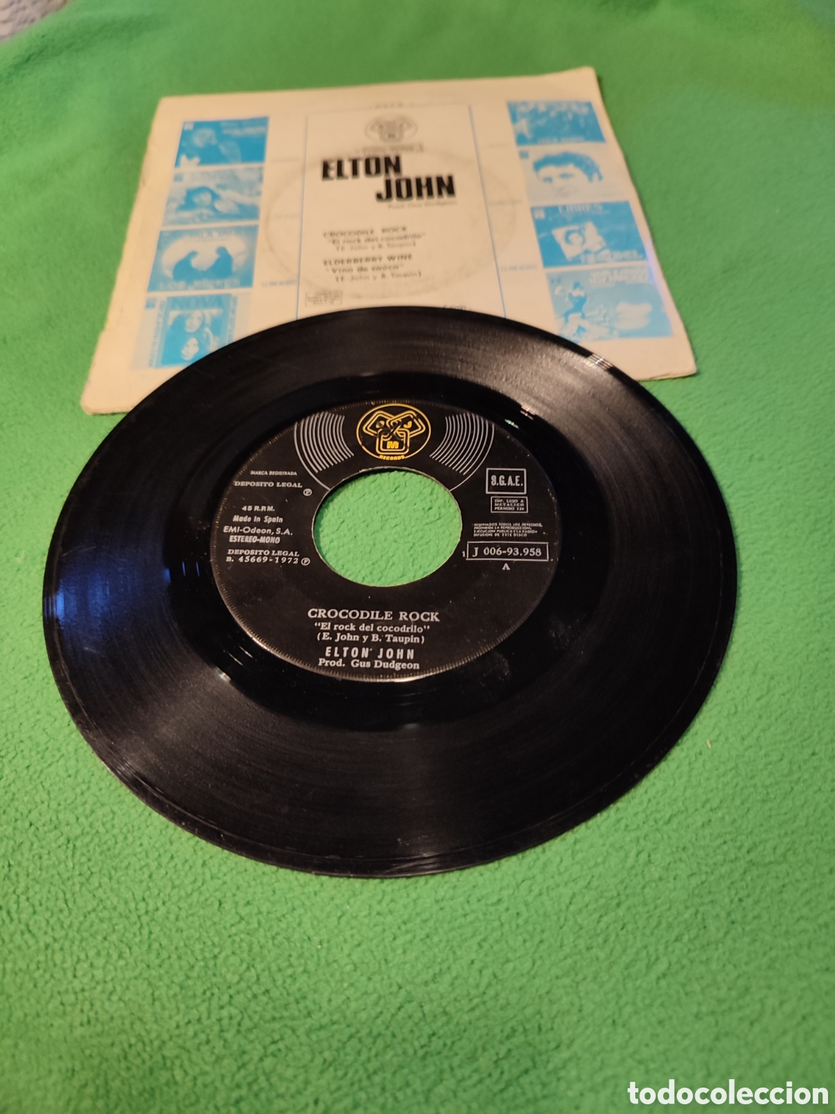 Discos de vinilo: Elton John - Crocodile Rock - Foto 2