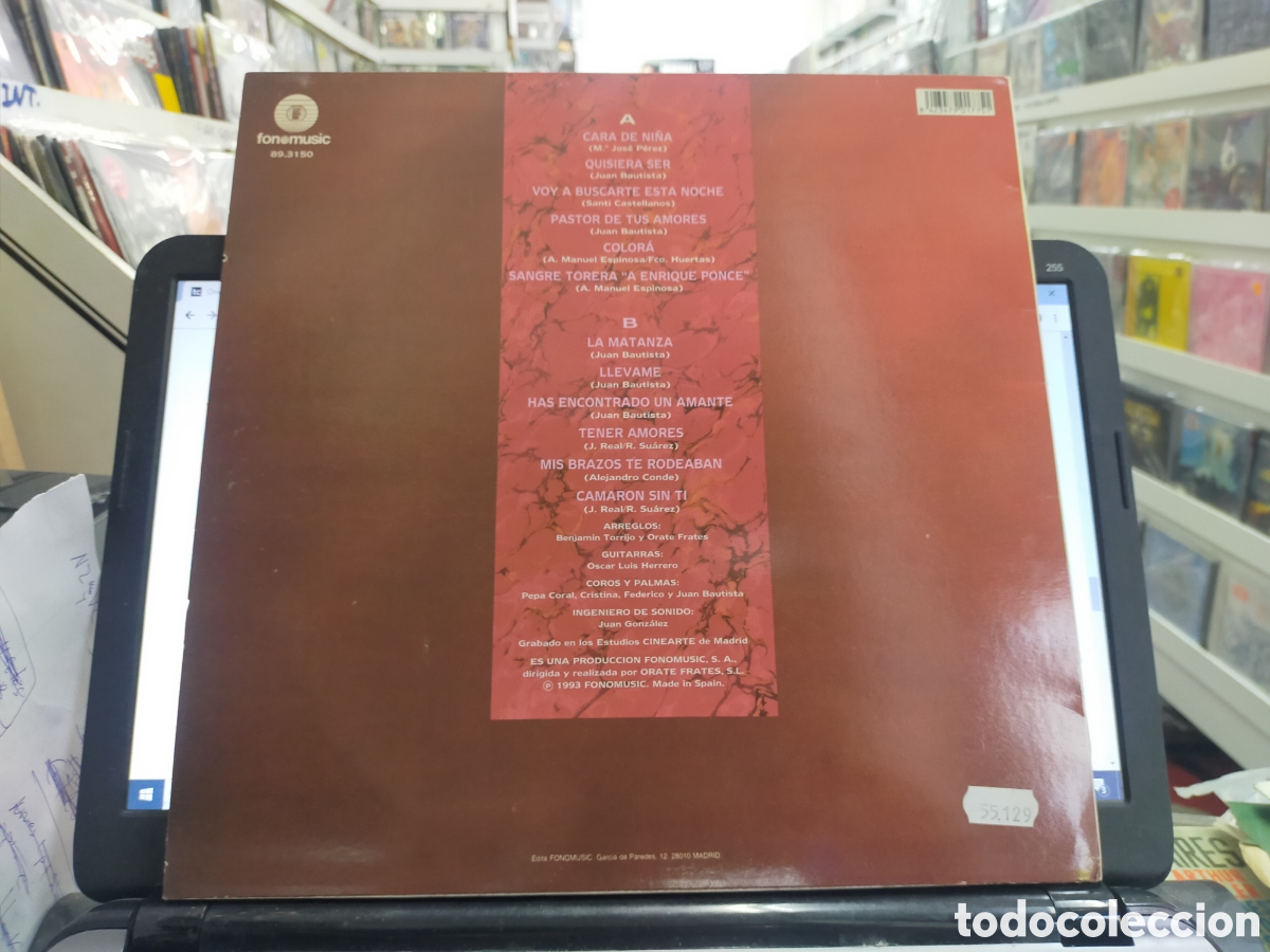 Discos de vinilo: Alejandro conde LP ll&eacute;vame 1993 - Foto 2