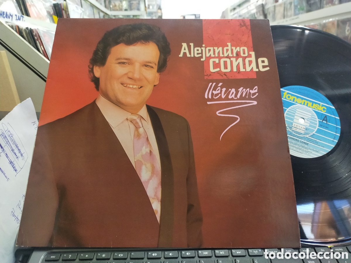 Discos de vinilo: Alejandro conde LP ll&eacute;vame 1993 - Foto 1