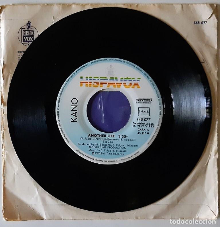 Discos de vinilo: Kano. Another life/ Dance school. Hispavox, Spain 1983 single - Foto 3