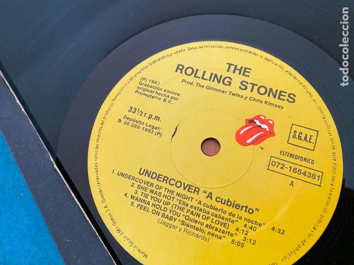 Discos de vinilo: ROLLING STONES ( UNDER COVER) LP ESPA&Ntilde;A 1983 (B-40) - Foto 3