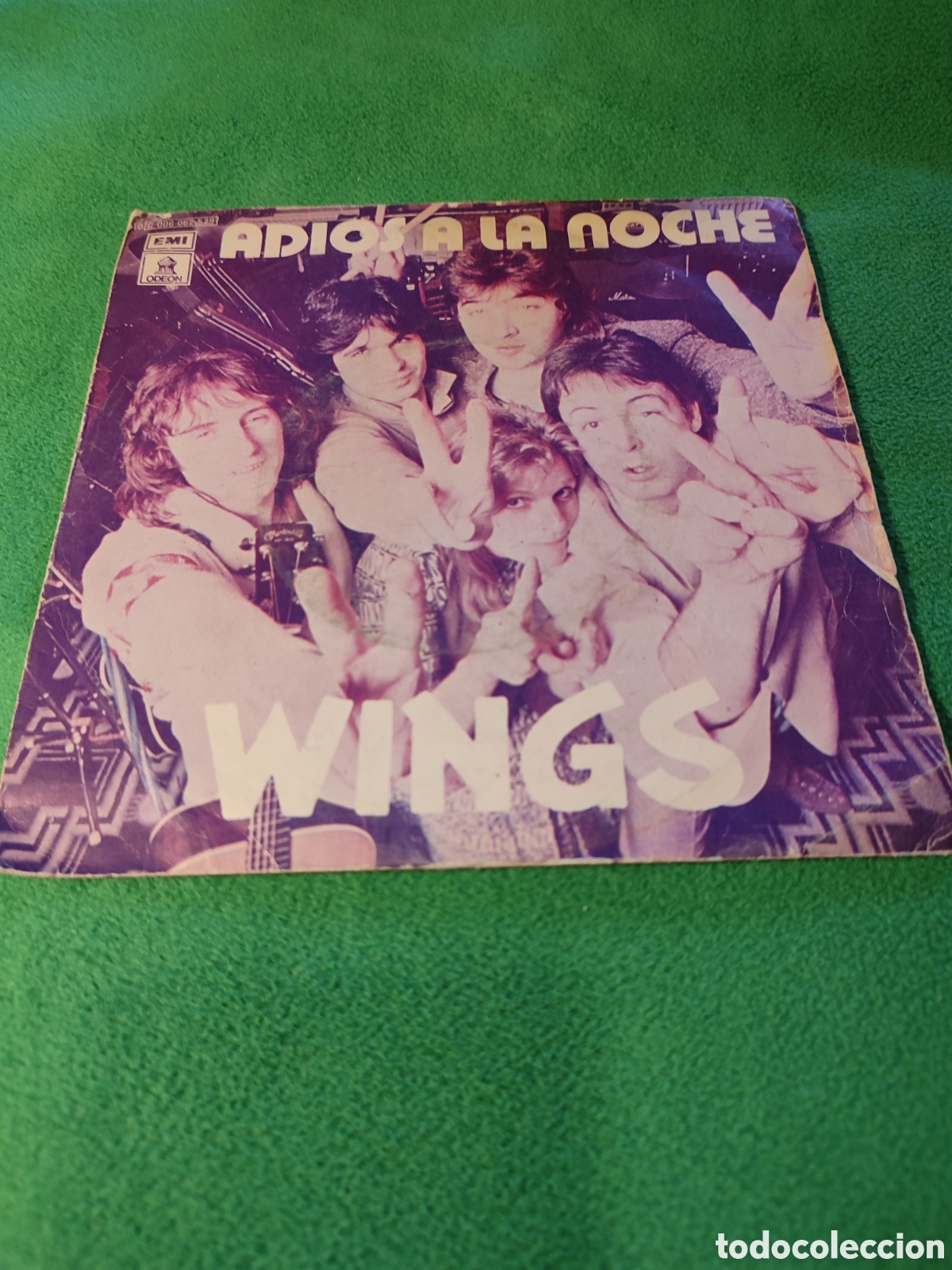 Discos de vinilo: Wings - Adi&oacute;s a la noche - Foto 1