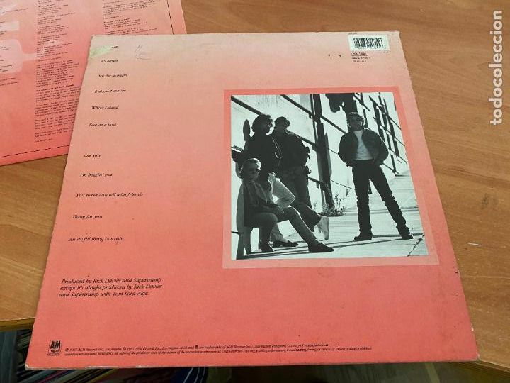 Discos de vinilo: SUPERTRAMP (FREE AS A BIRD) LP 1987 (B-40) - Foto 4