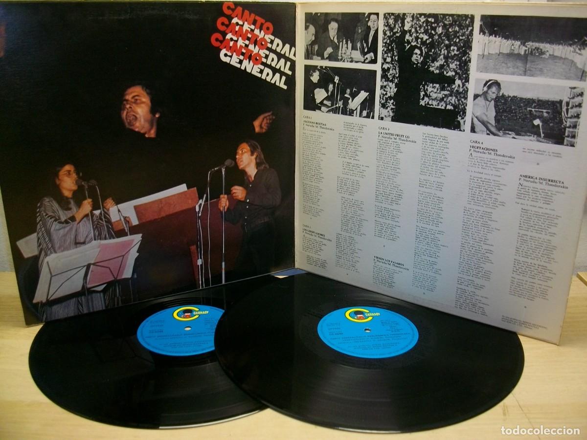 Discos de vinilo: Mikis Theodorakis - Pablo Neruda &ndash; Canto General 2 x LP - Foto 3