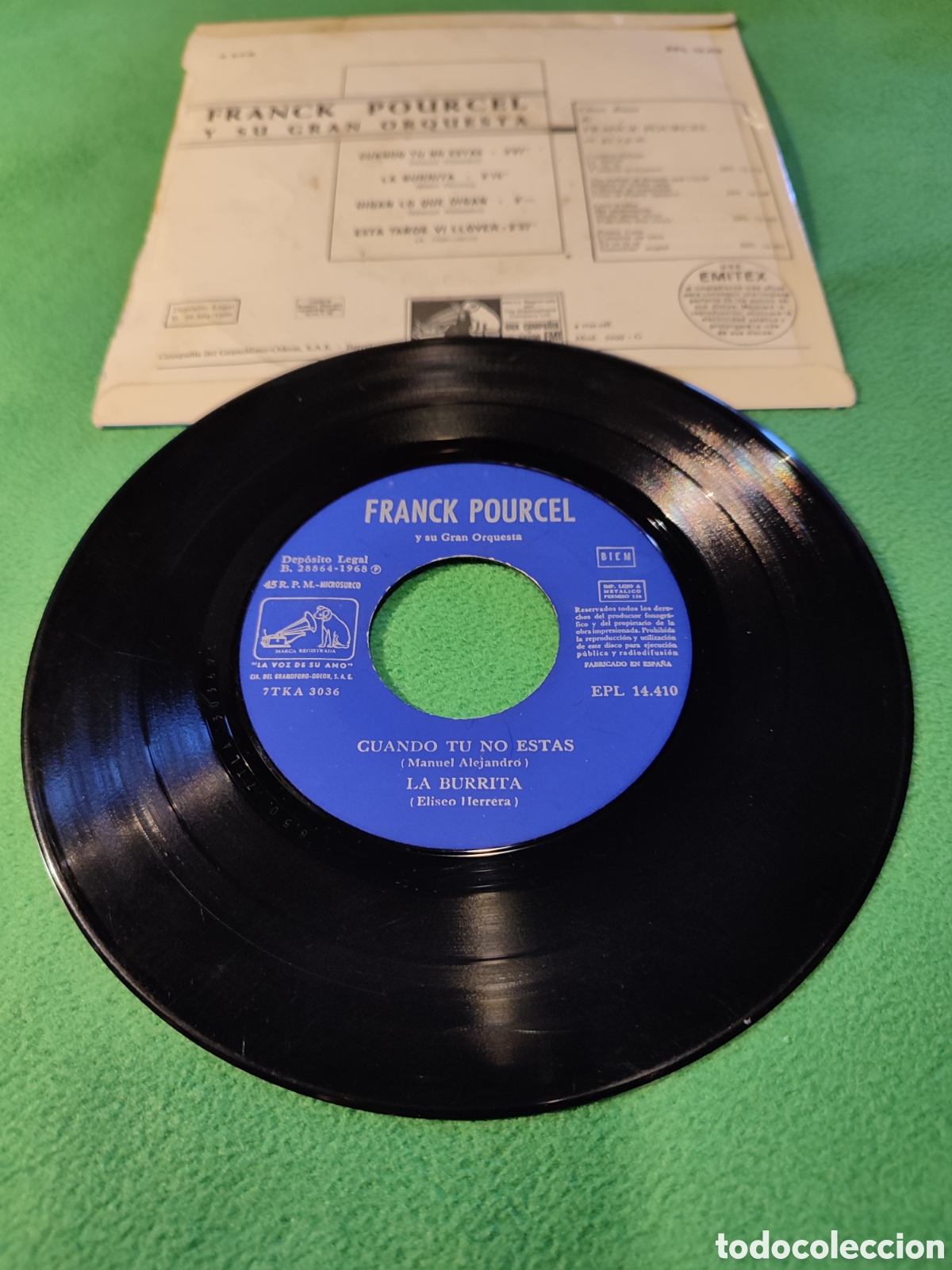 Discos de vinilo: Frank Pourcel - Cuando t&uacute; no est&aacute;s + 3 - Foto 2