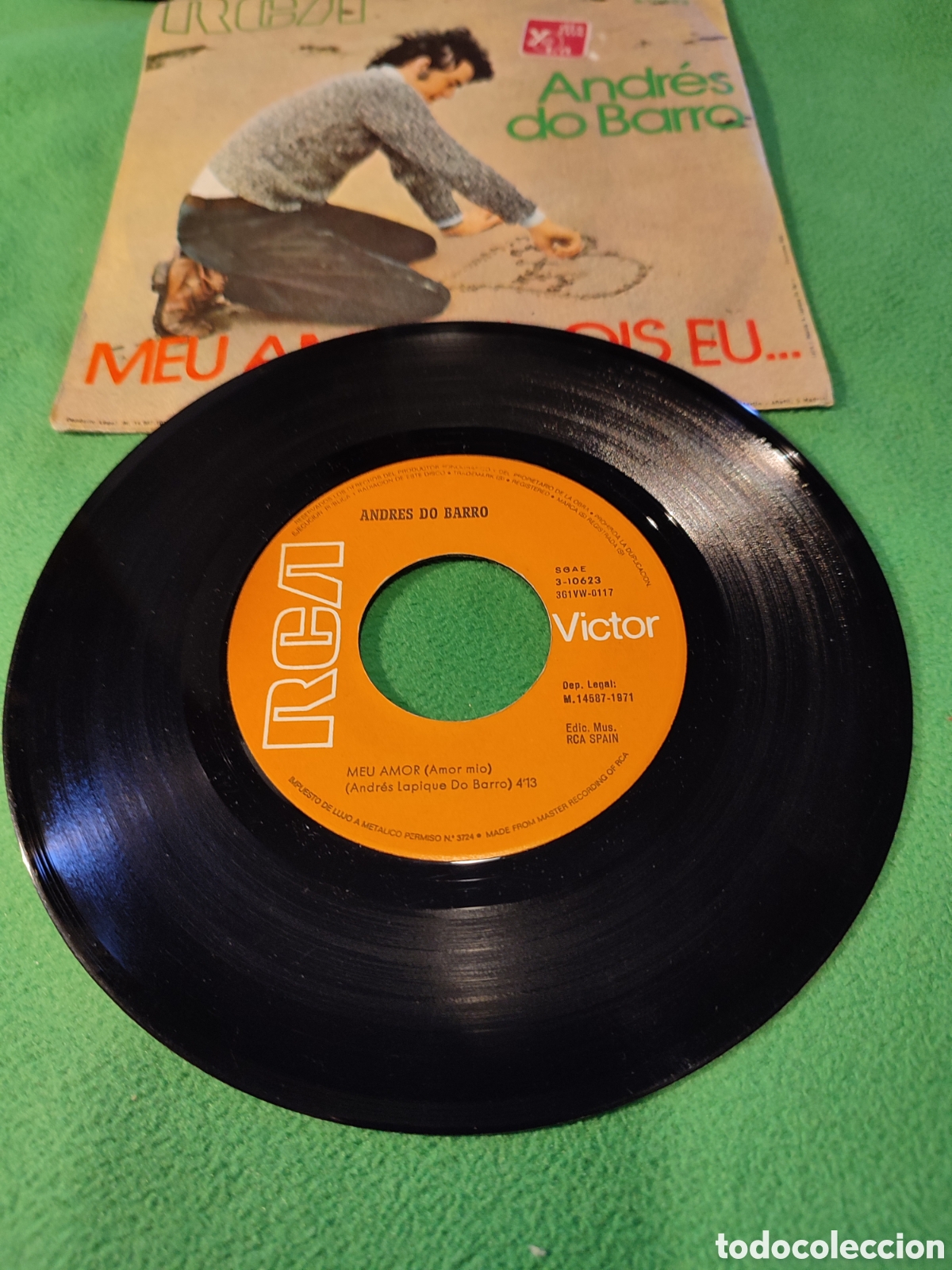 Discos de vinilo: Andr&eacute;s do Barro - Meu amor - Foto 2