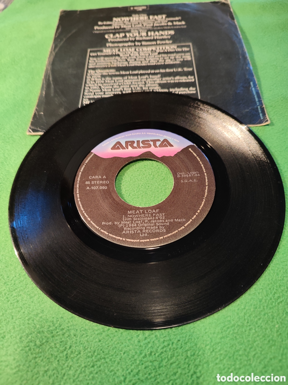 Discos de vinilo: Meat Loaf - Nowhere fast - Foto 2