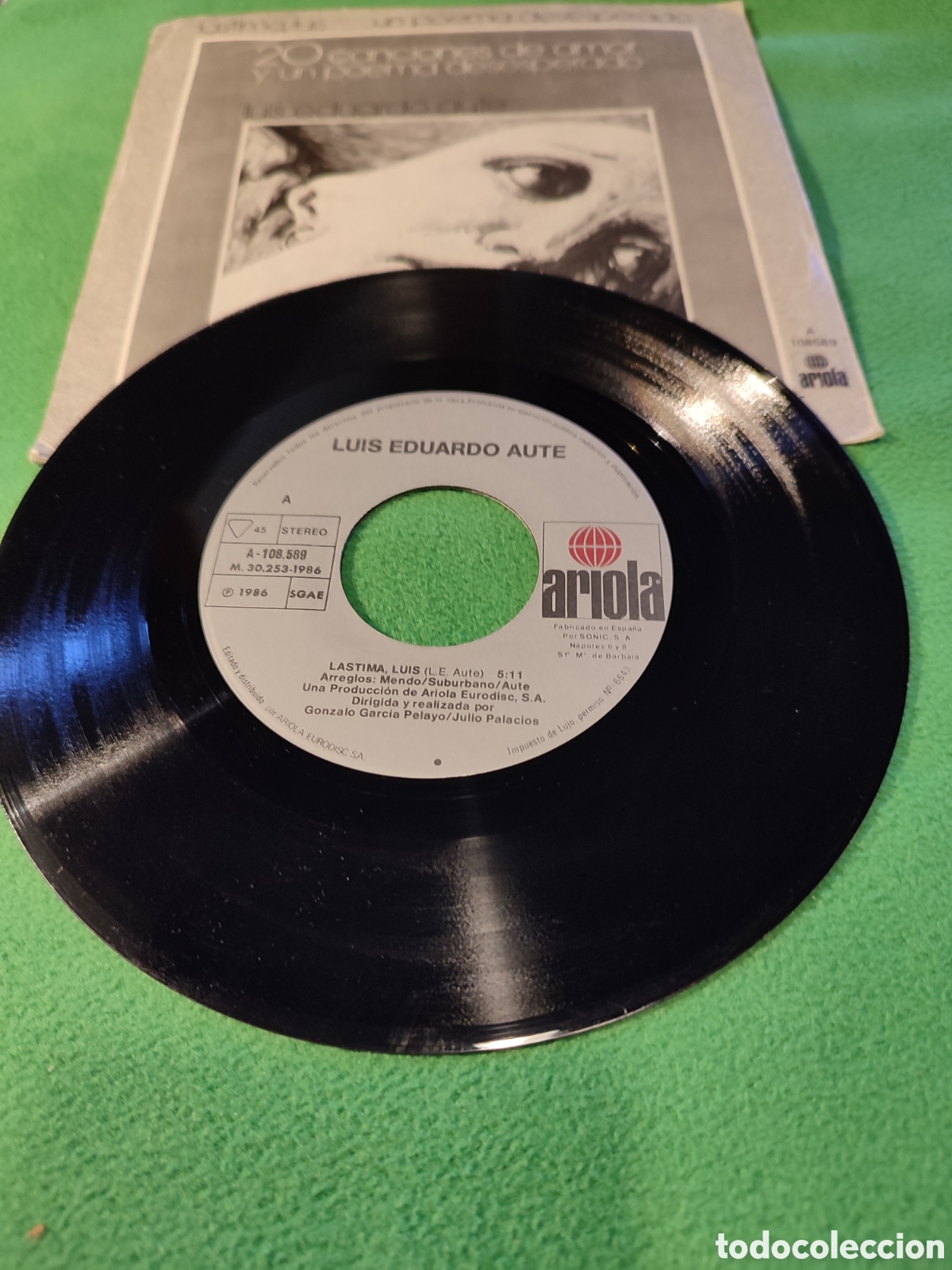 Discos de vinilo: Luis Eduardo Aute - L&aacute;stima Luis - Foto 3