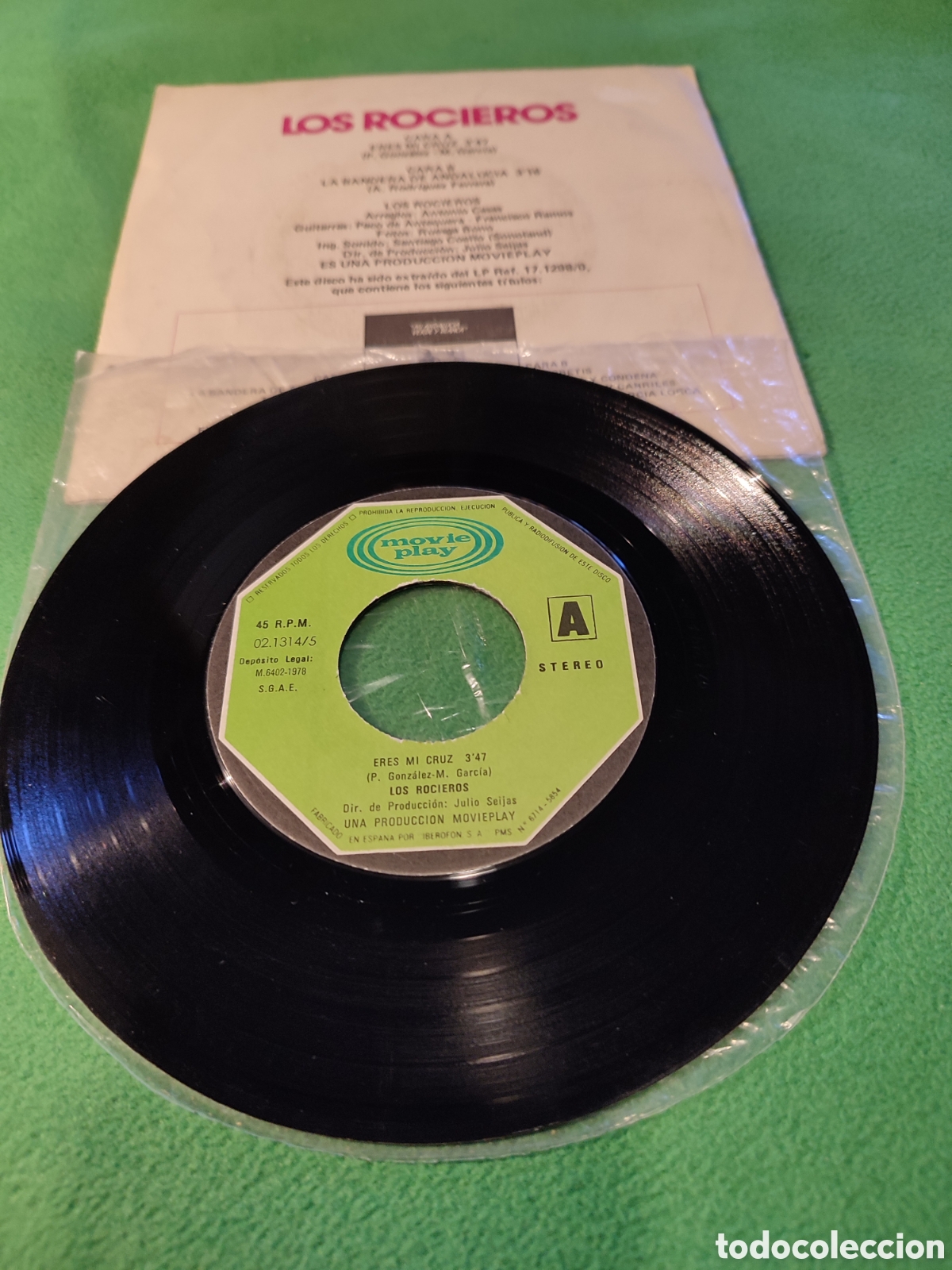 Discos de vinilo: Los Rocieros - Eres mi cruz - Foto 2
