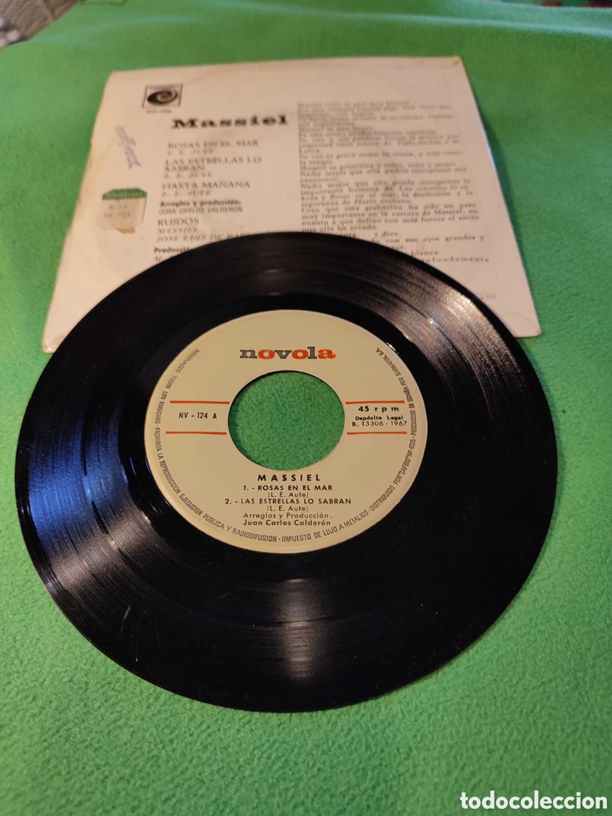 Discos de vinilo: Massiel - Rosas en el mar + 3 - Foto 2
