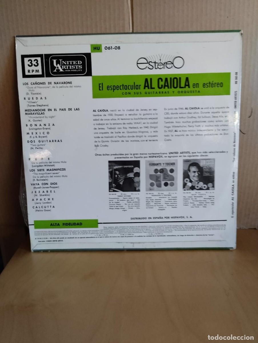 Discos de vinilo: AL CAIOLA ---- CON SUS GUITARRAS Y ORQUESTA - Foto 2