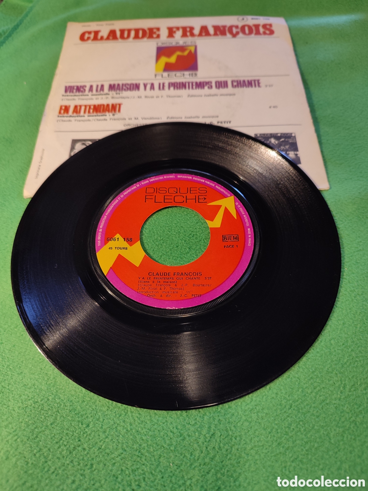 Discos de vinilo: Claude Francois - Viens a la maison... - Foto 2